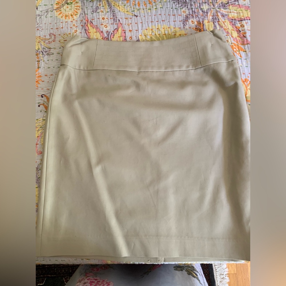 Banana Republic Size 4 Beige Suit Skirt